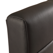 King PU Leather Deluxe Bed Frame Black V63-761365