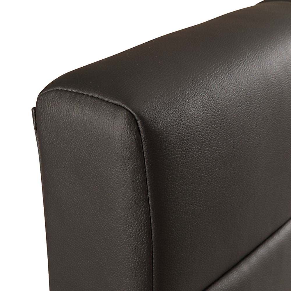 King PU Leather Deluxe Bed Frame Black V63-761365