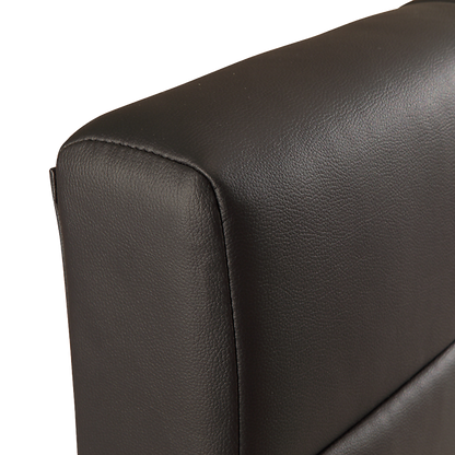 King PU Leather Deluxe Bed Frame Black V63-761365