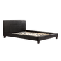 Queen PU Leather Bed Frame Black V63-761375