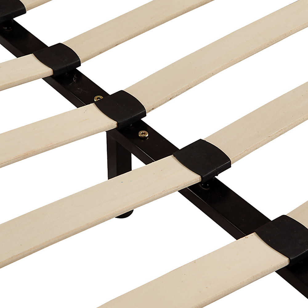 Queen PU Leather Bed Frame Black V63-761375