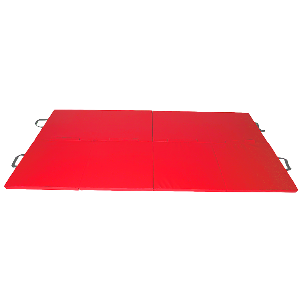 Folding Red Exercise Mat - Gymnastics, Martial Arts, Yoga, Karate & Judo Training V63-766455