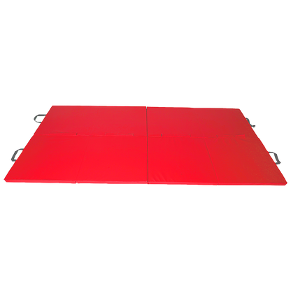 Folding Red Exercise Mat - Gymnastics, Martial Arts, Yoga, Karate & Judo Training V63-766455
