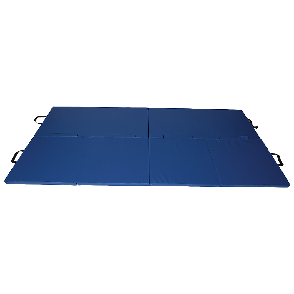 Folding Blue Exercise Mat - Gymnastics, Martial Arts, Yoga, Karate & Judo Training V63-766465