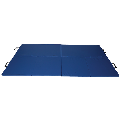 Folding Blue Exercise Mat - Gymnastics, Martial Arts, Yoga, Karate & Judo Training V63-766465