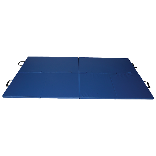 Folding Blue Exercise Mat - Gymnastics, Martial Arts, Yoga, Karate & Judo Training V63-766465