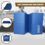 Folding Blue Exercise Mat - Gymnastics, Martial Arts, Yoga, Karate & Judo Training V63-766465