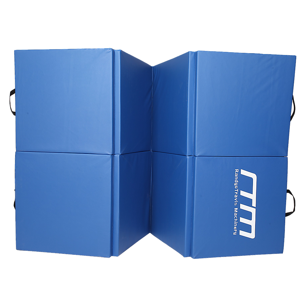 Folding Blue Exercise Mat - Gymnastics, Martial Arts, Yoga, Karate & Judo Training V63-766465