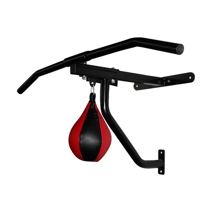 Wall Chin Up & Pull Up Bar with Punching Bag and Speedball Station Combo V63-766475