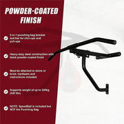 Wall Chin Up & Pull Up Bar with Punching Bag and Speedball Station Combo V63-766475