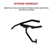 Wall Chin Up & Pull Up Bar with Punching Bag and Speedball Station Combo V63-766475