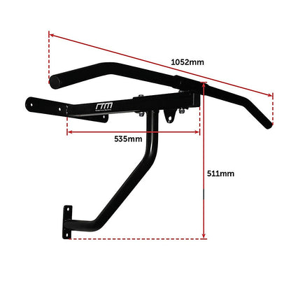 Wall Chin Up & Pull Up Bar with Punching Bag and Speedball Station Combo V63-766475