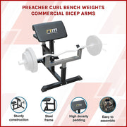 Preacher Curl Bench - Commercial Weight Bench for Bicep and Arm Workouts V63-766485