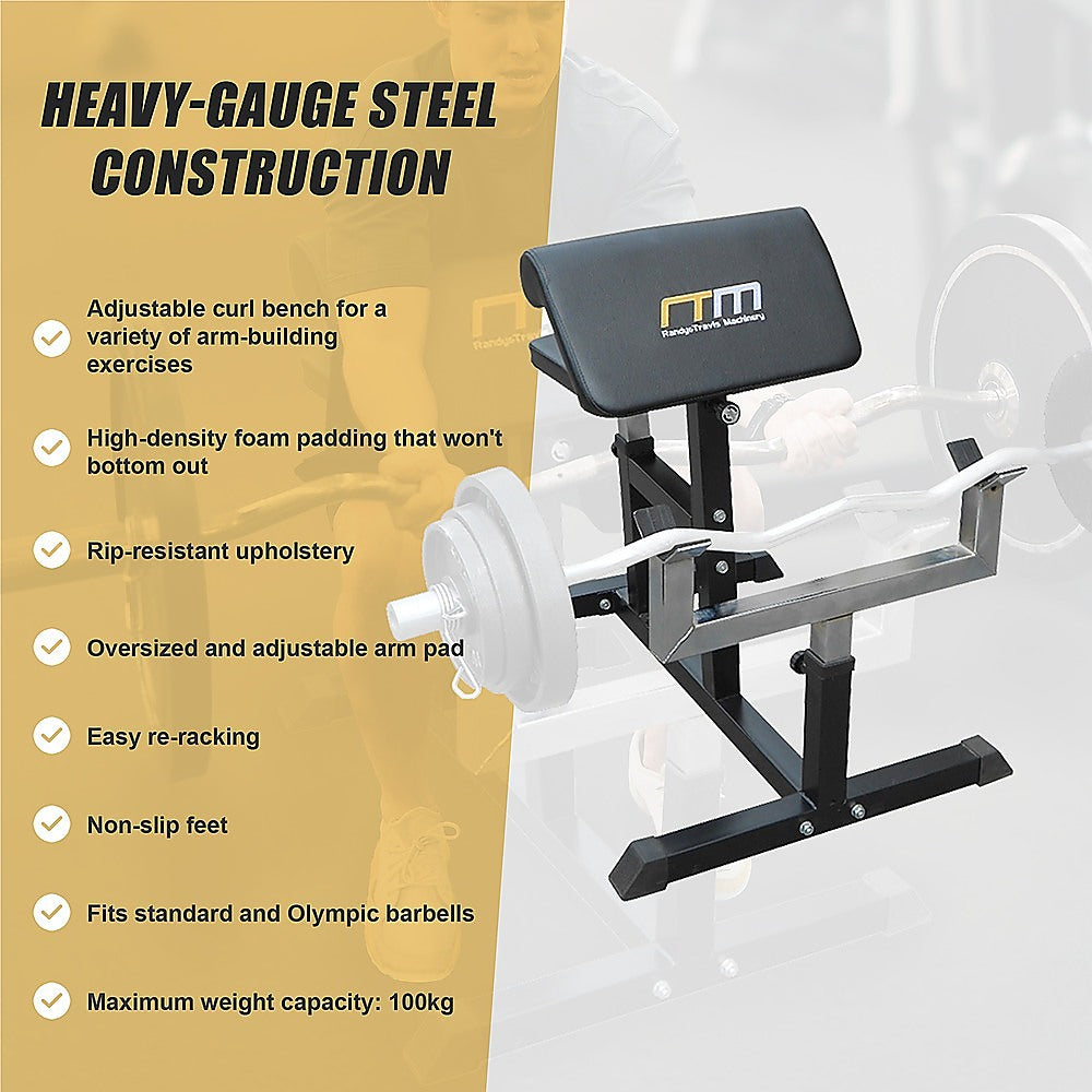 Preacher Curl Bench - Commercial Weight Bench for Bicep and Arm Workouts V63-766485