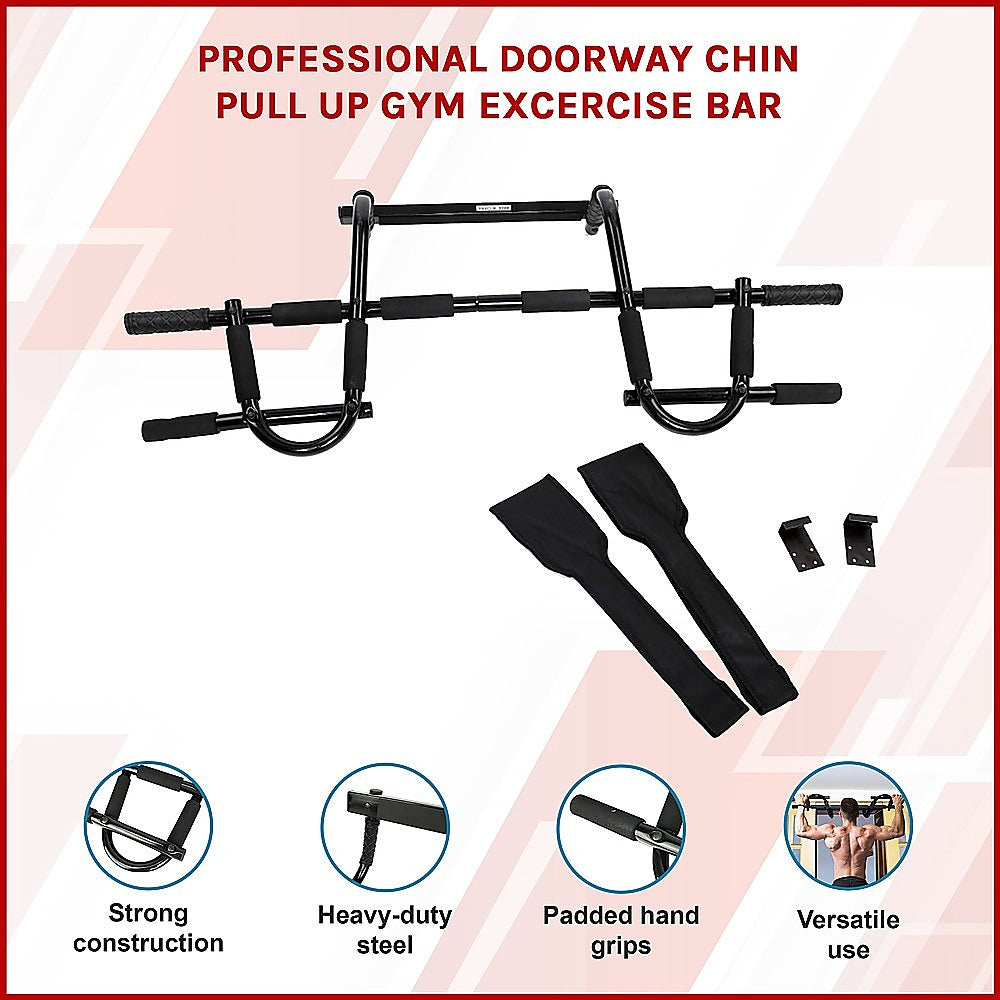 Professional Doorway Pull Up Bar - Chin Up Gym Exercise Bar for Home Workouts V63-766525