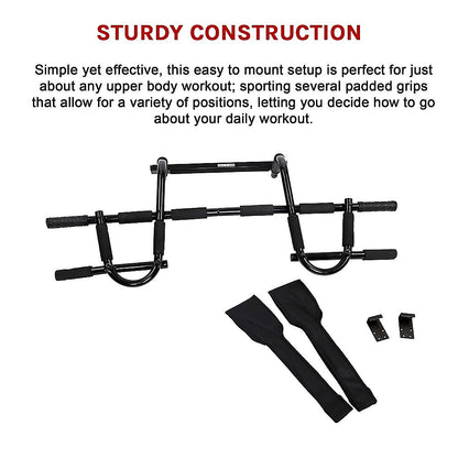 Professional Doorway Pull Up Bar - Chin Up Gym Exercise Bar for Home Workouts V63-766525