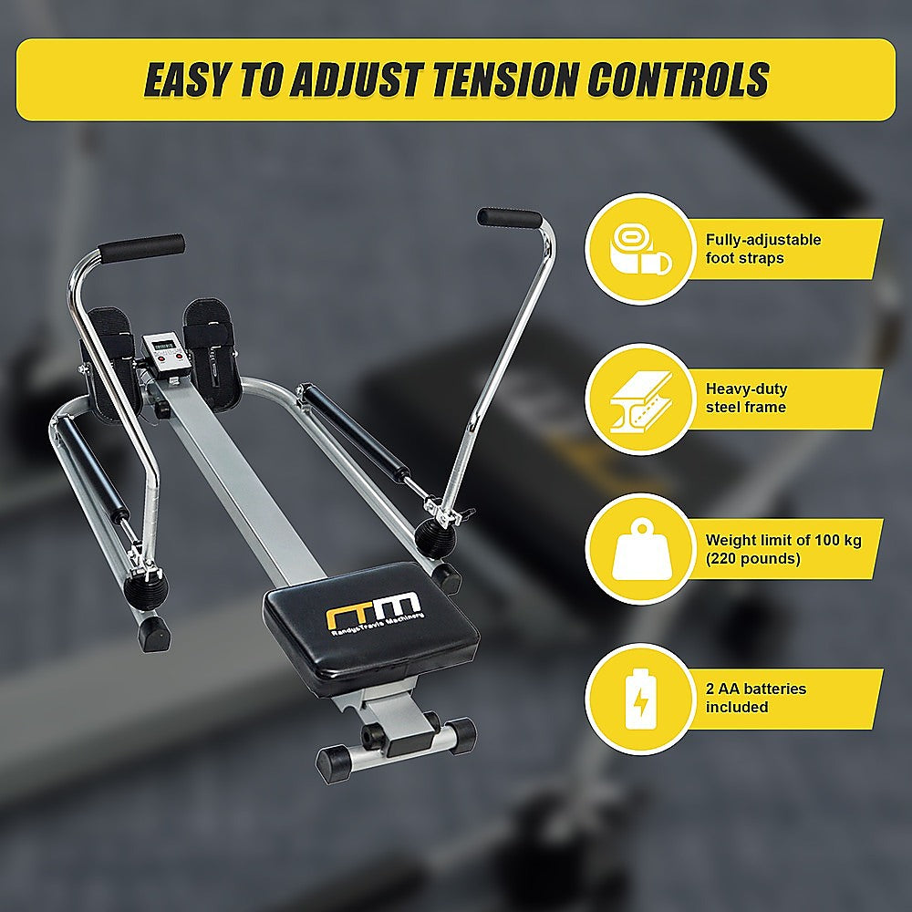 Rowing Machine Rower Exercise Fitness Gym V63-766565