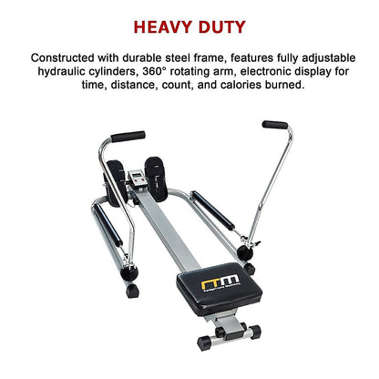Rowing Machine Rower Exercise Fitness Gym V63-766565