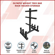 Olympic Weight Tree Bar Rack Holder Storage V63-766605