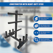 Olympic Weight Tree Bar Rack Holder Storage V63-766605