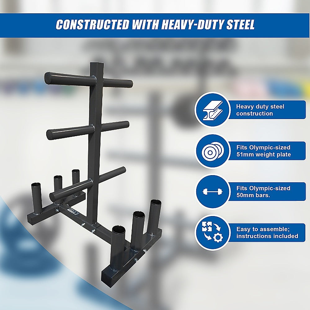 Olympic Weight Tree Bar Rack Holder Storage V63-766605