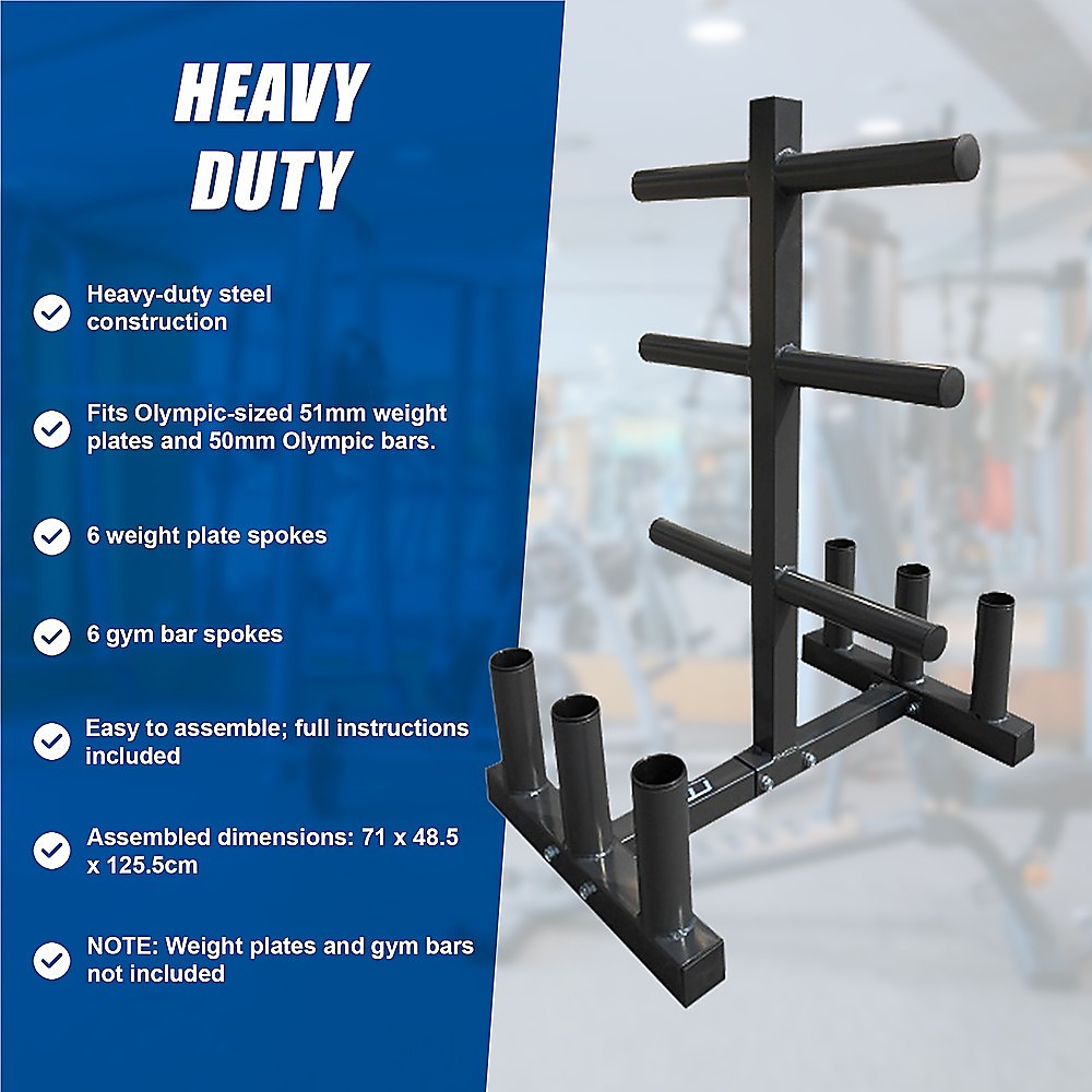 Olympic Weight Tree Bar Rack Holder Storage V63-766605