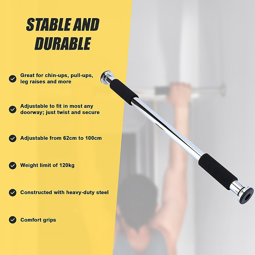 Portable Doorway Chin Up Bar - Pull Up & Upper Body Training Home Gym V63-766615