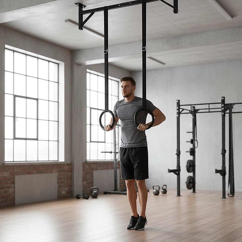 Gymnastic Rings - Adjustable Exercise Training Rings for Home & CrossFit Workouts V63-766635