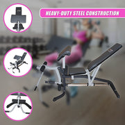 FID Flat Incline Decline Bench Press w/ Leg Extension V63-766645