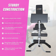 FID Flat Incline Decline Bench Press w/ Leg Extension V63-766645
