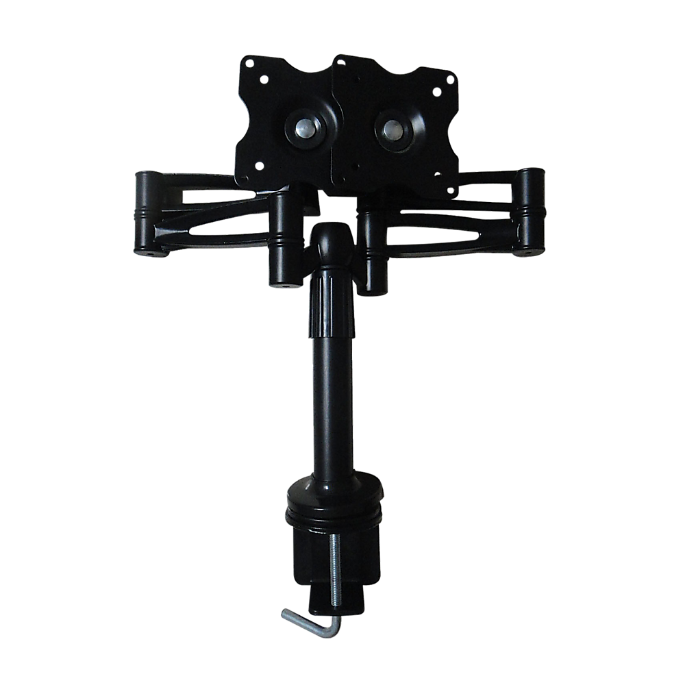Two-Screen 10-25" Desk Monitor TV Plasma LED LCD Work Mount V63-767985