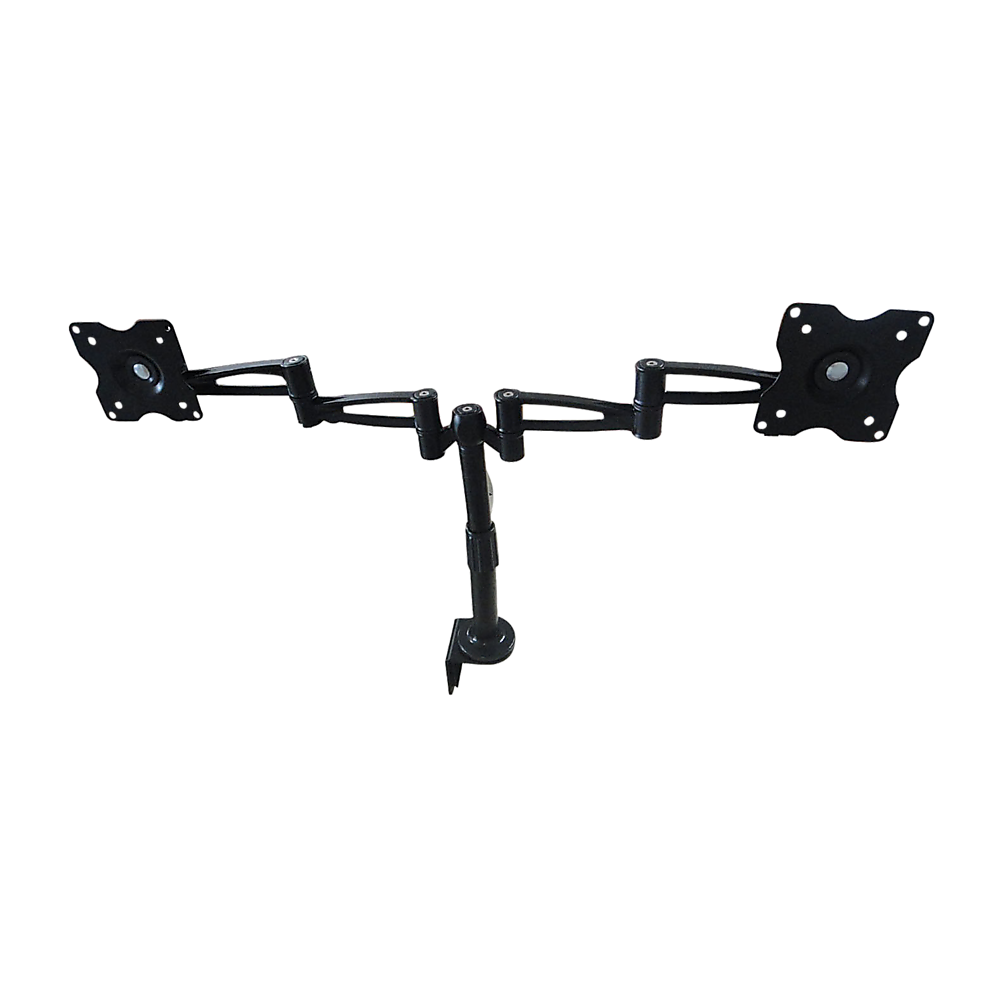 Two-Screen 10-25" Desk Monitor TV Plasma LED LCD Work Mount V63-767985