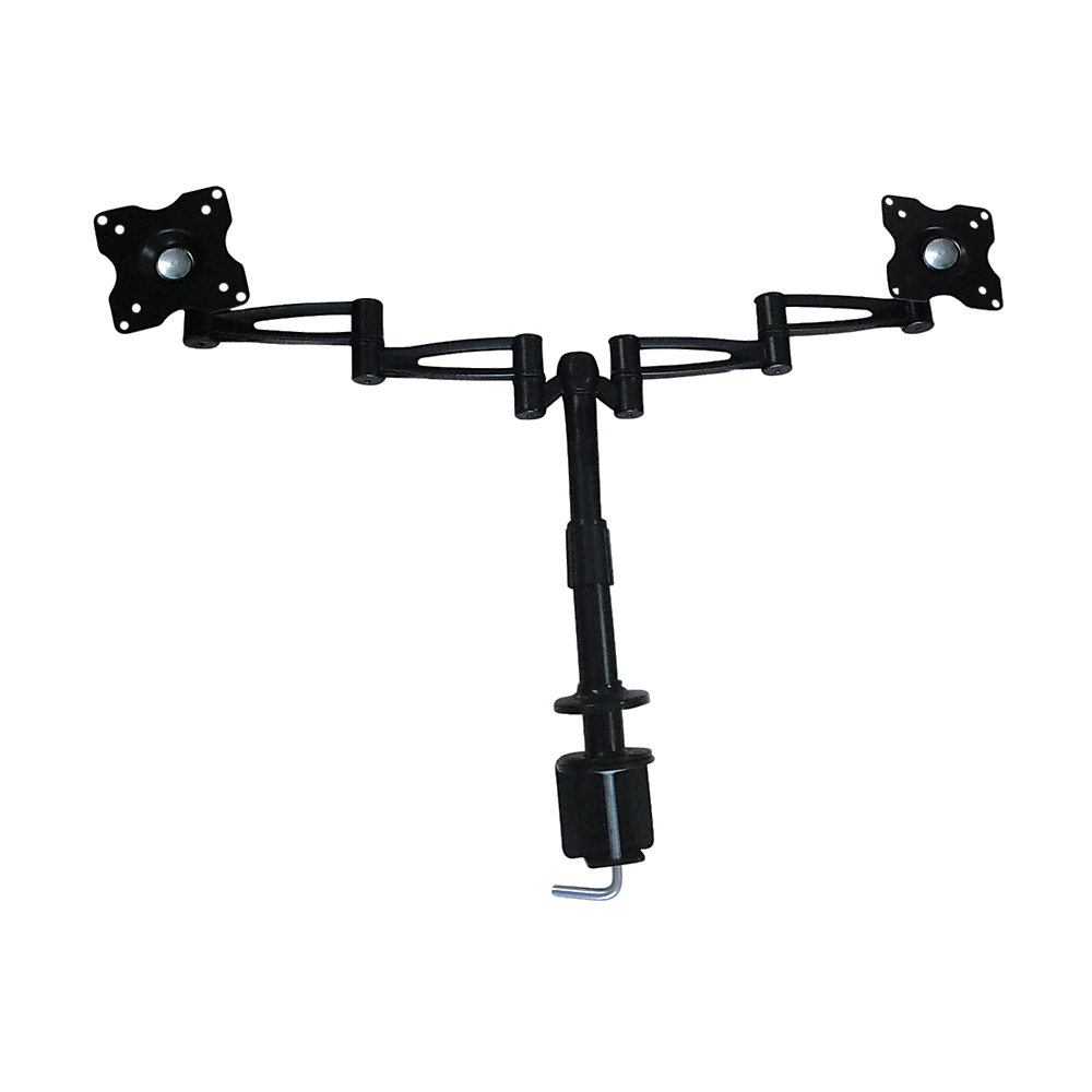 Two-Screen 10-25" Desk Monitor TV Plasma LED LCD Work Mount V63-767985