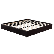 PU Leather King Bed Ensemble Frame