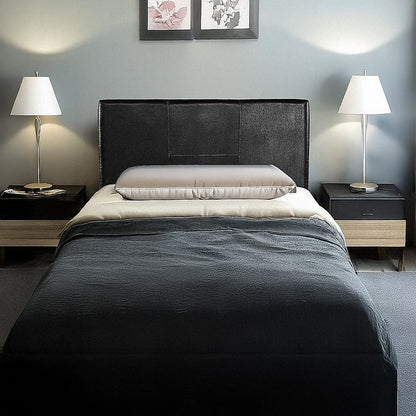 PU Leather Single Bed Headboard Bedhead - Black V63-768065