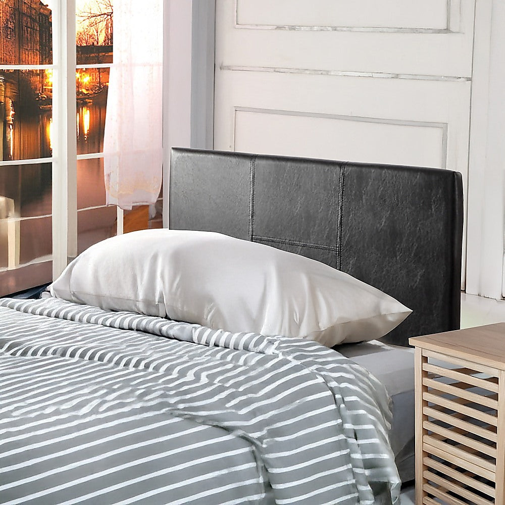 PU Leather Single Bed Headboard Bedhead - Black V63-768065