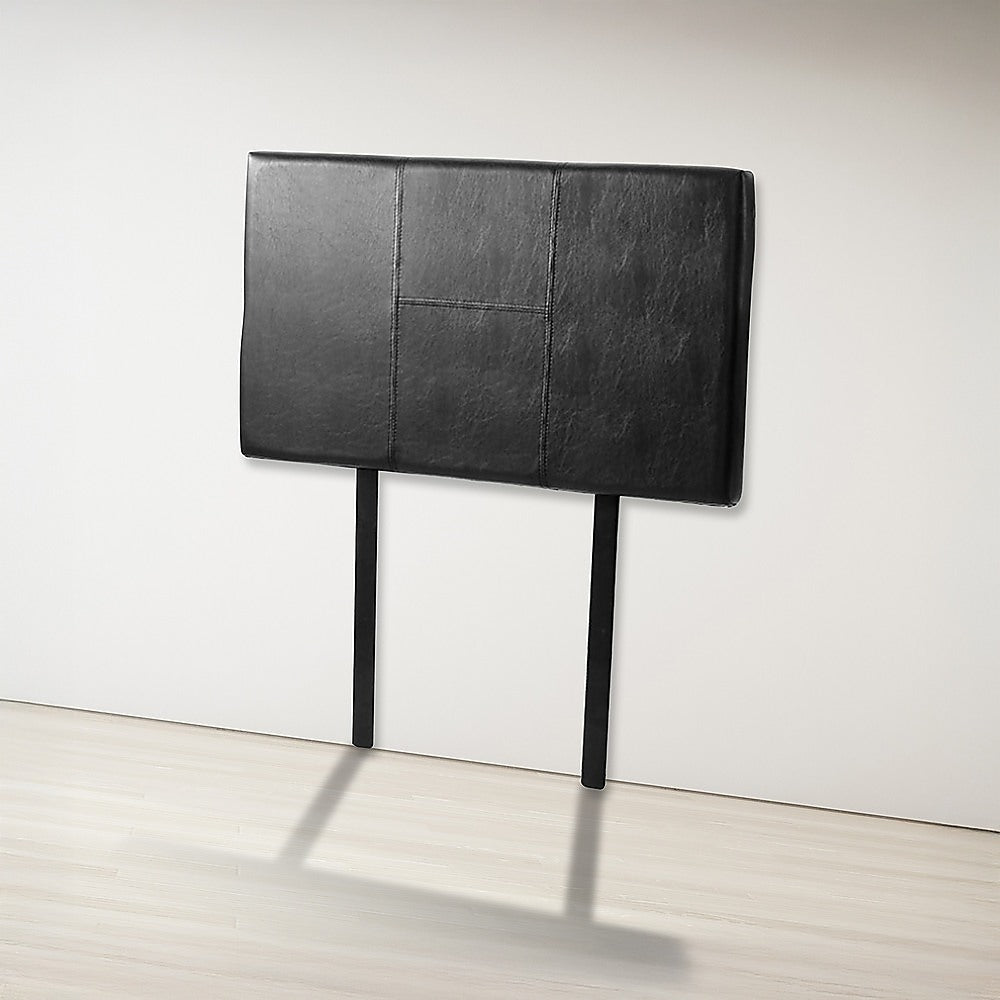 PU Leather Single Bed Headboard Bedhead - Black V63-768065