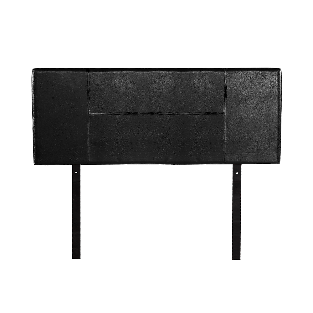 PU Leather Double Bed Headboard Bedhead - Black V63-768095