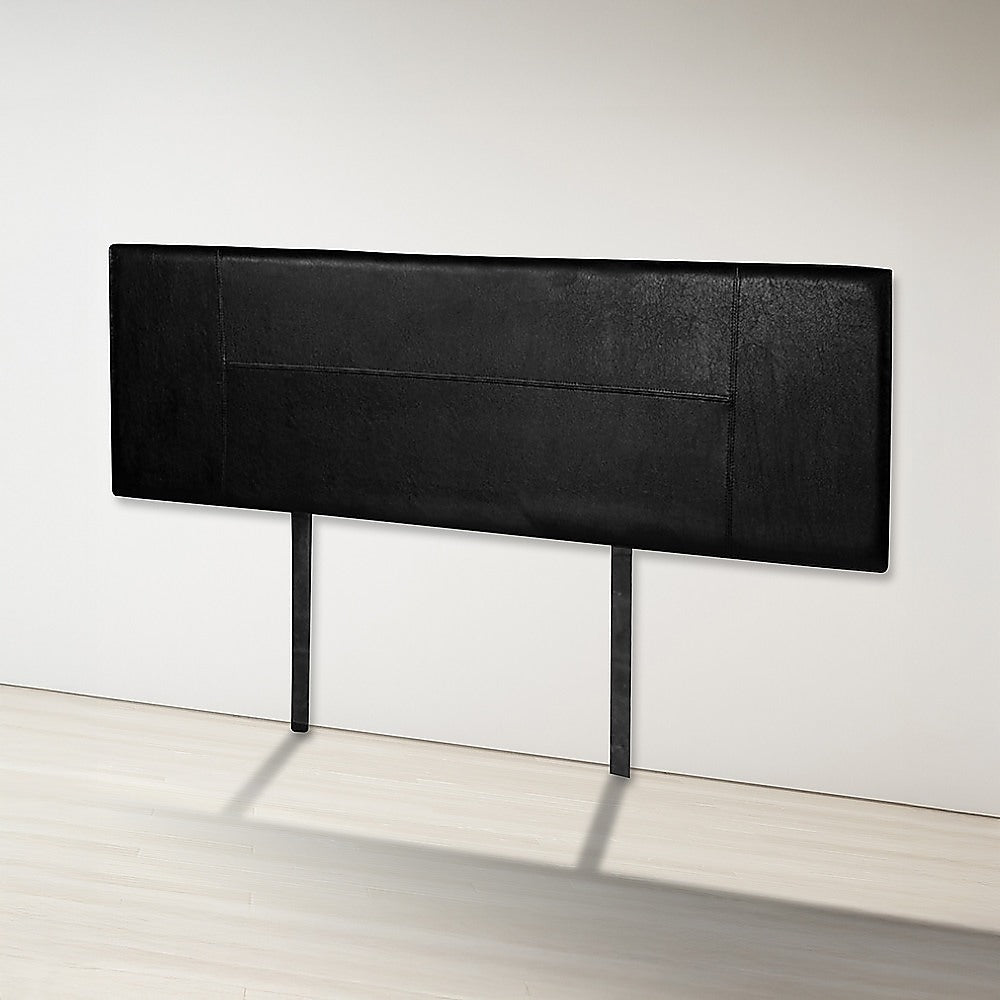 PU Leather Queen Bed Headboard Bedhead - Black V63-768125