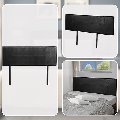 PU Leather Queen Bed Headboard Bedhead - Black V63-768125