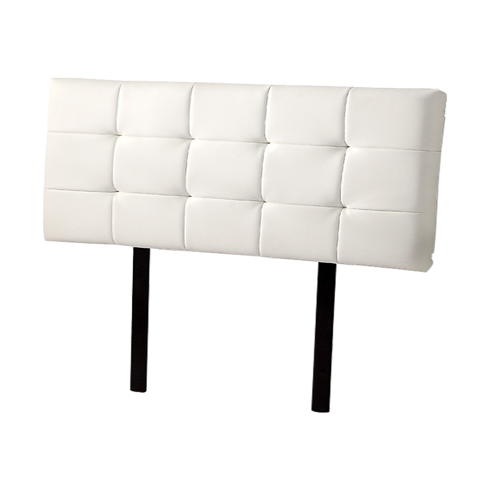 PU Leather Double Bed Deluxe Headboard Bedhead - White V63-768235