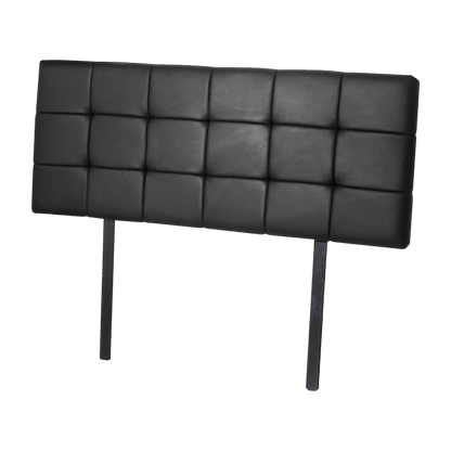 PU Leather Queen Bed Deluxe Headboard Bedhead - Black V63-768245