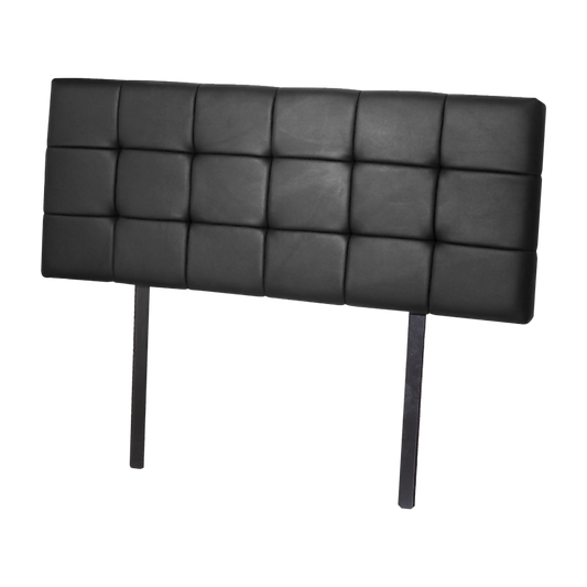 PU Leather Queen Bed Deluxe Headboard Bedhead - Black V63-768245