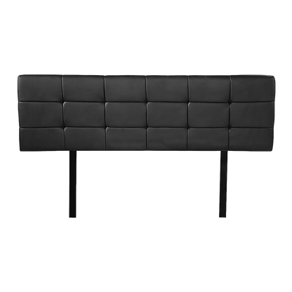 PU Leather Queen Bed Deluxe Headboard Bedhead - Black V63-768245
