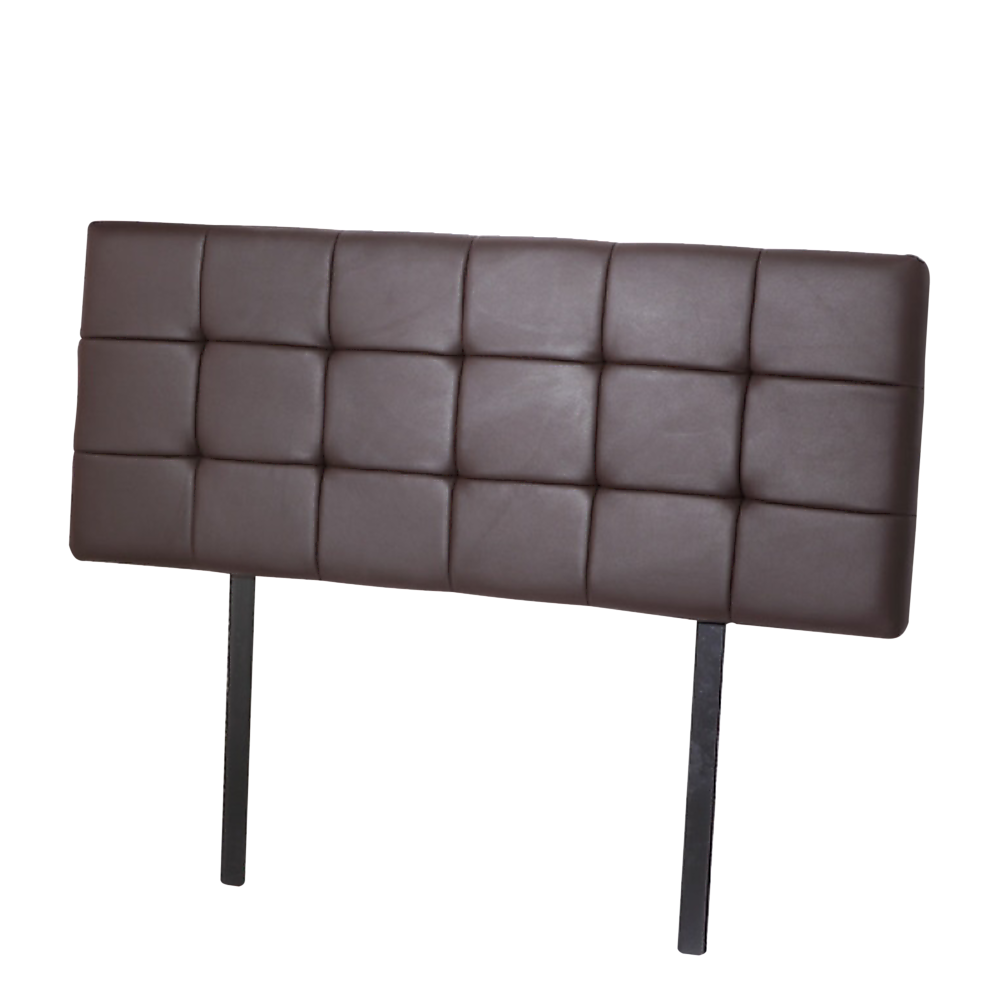 PU Leather Queen Bed Deluxe Headboard Bedhead - Brown V63-768255