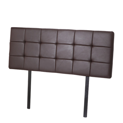 PU Leather Queen Bed Deluxe Headboard Bedhead - Brown V63-768255