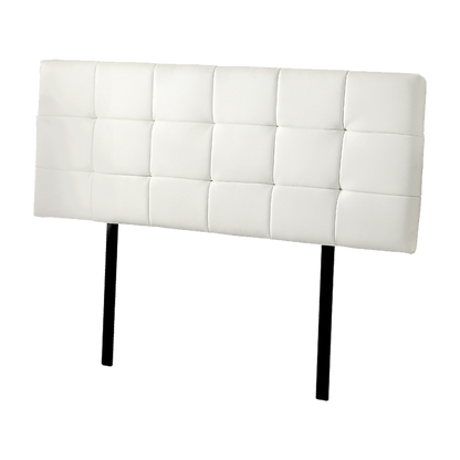 PU Leather Queen Bed Deluxe Headboard Bedhead - White V63-768265