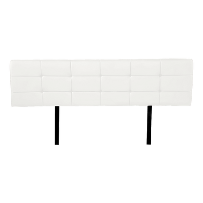PU Leather King Bed Deluxe Headboard Bedhead - White V63-768275