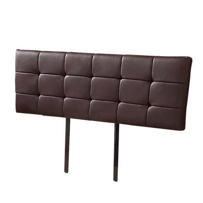 PU Leather King Bed Deluxe Headboard Bedhead - Brown V63-768285
