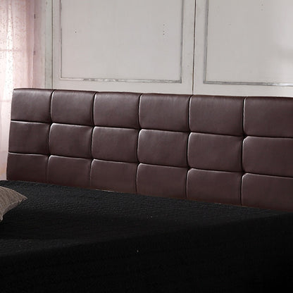 PU Leather King Bed Deluxe Headboard Bedhead - Brown V63-768285